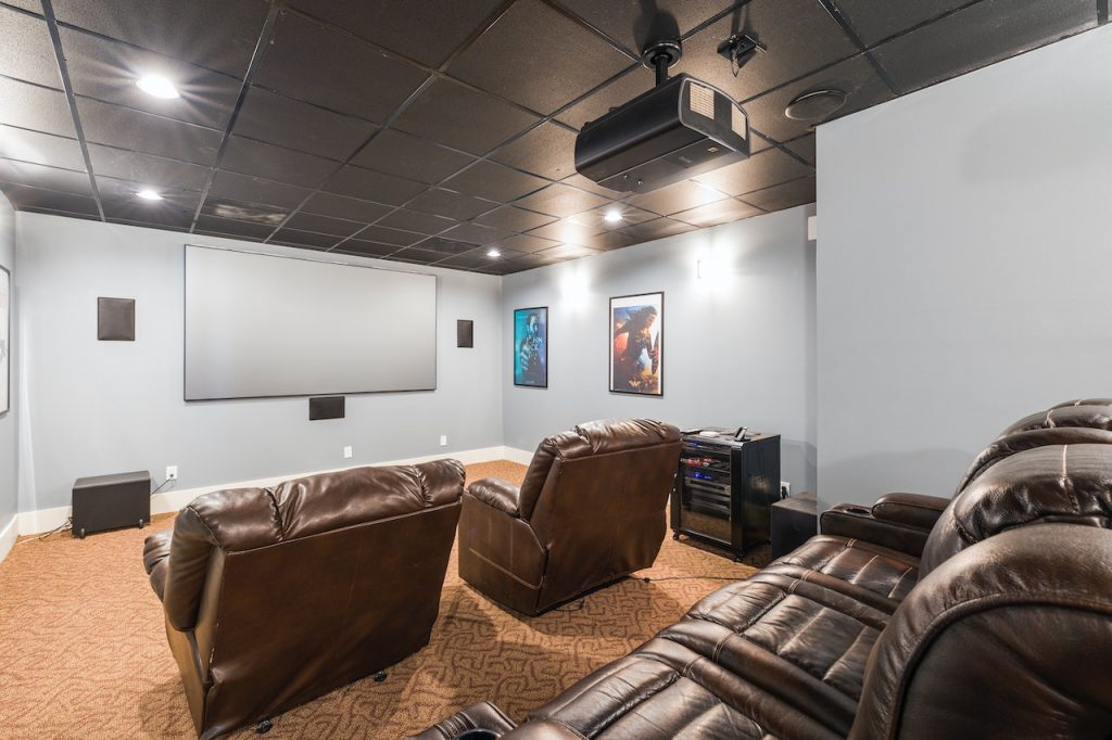 a home cinema system with surround sound